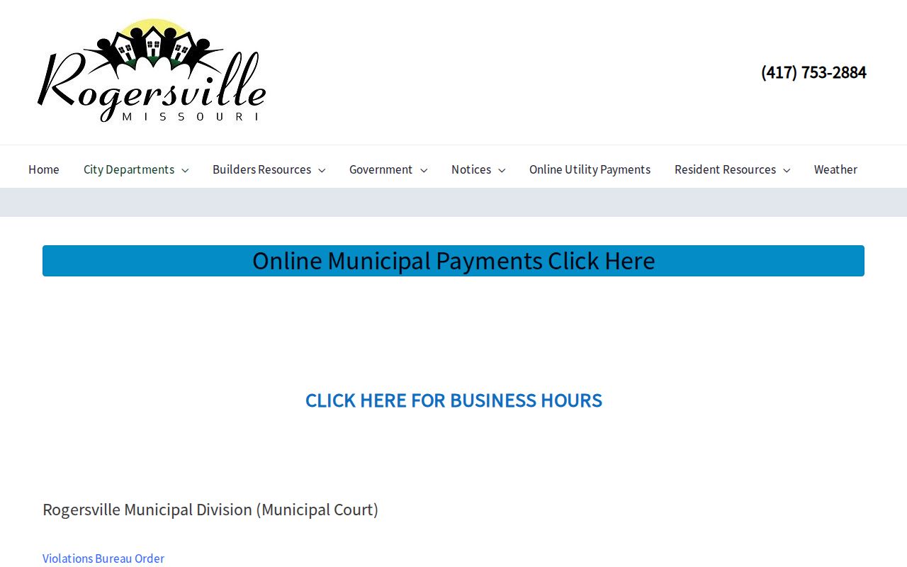 Webster County criminal court cases Rogersville municipal search route